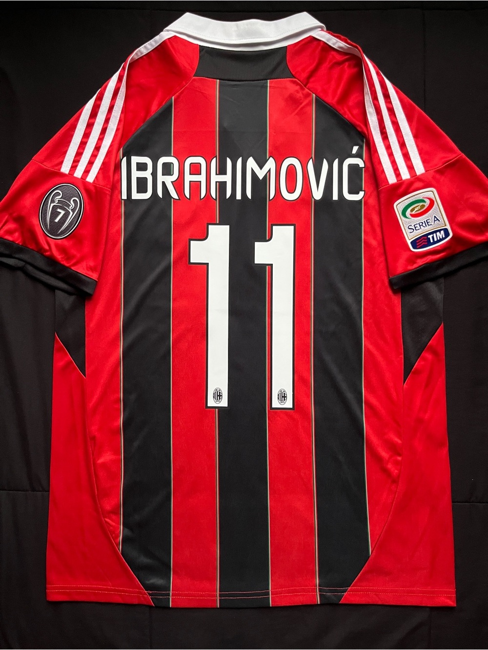 Ibrahimovic #11 Soccer Jersey AC Milan Retro Home 2012/2013 Zlatan Slim Fit